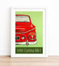Ford Cortina Mk1 poster print by Susie West - Image 2
