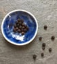 Tiny Dipping bowl, porcelain, blue ,salt, pepper bowl The Porcelain Menagerie - Image 1
