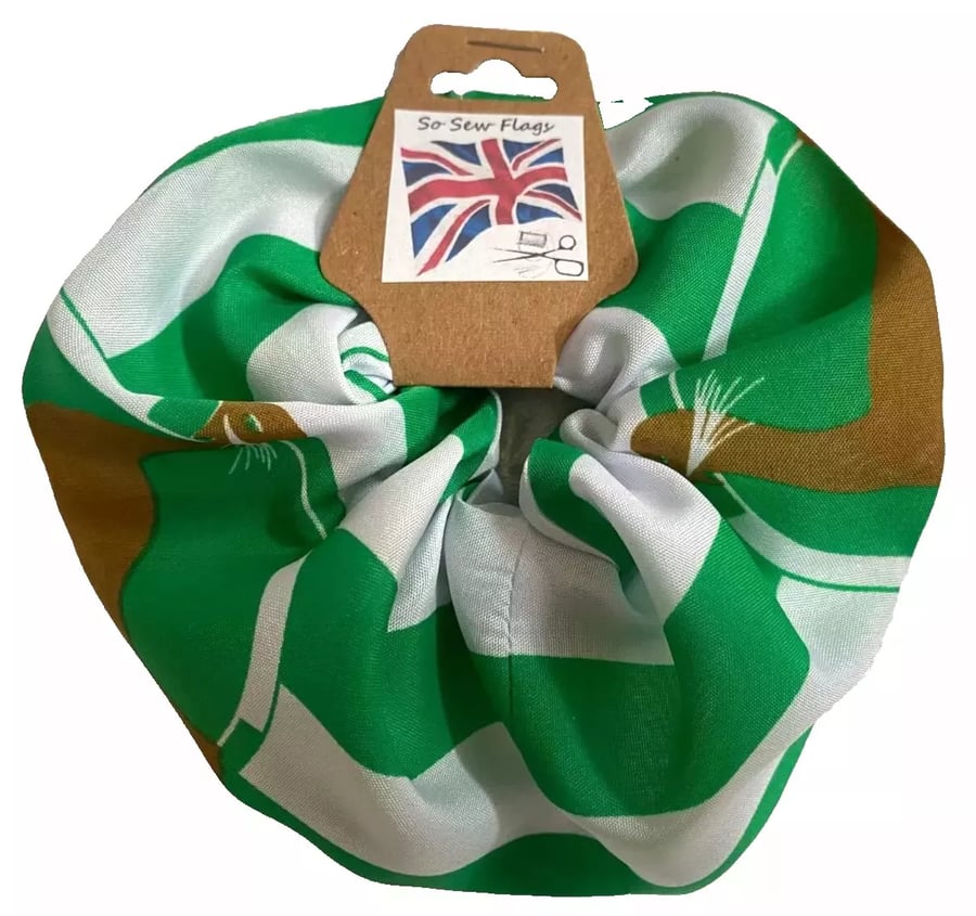 Wiltshire Wilts County Flag Hair Scrunchie Scrunchies Accessory Band Elastic