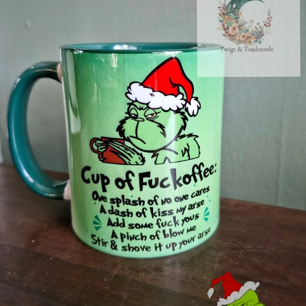 Grinchmas quoted funny mug 