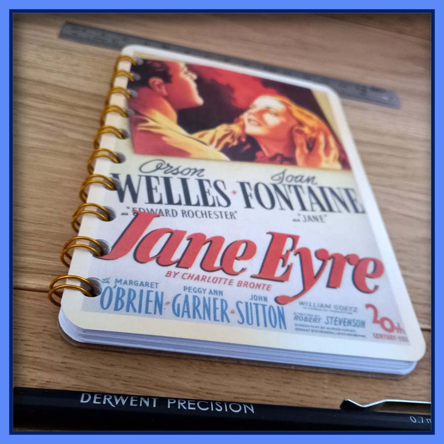  Jane Eyre Wire Bound Notebook Movie Poster 