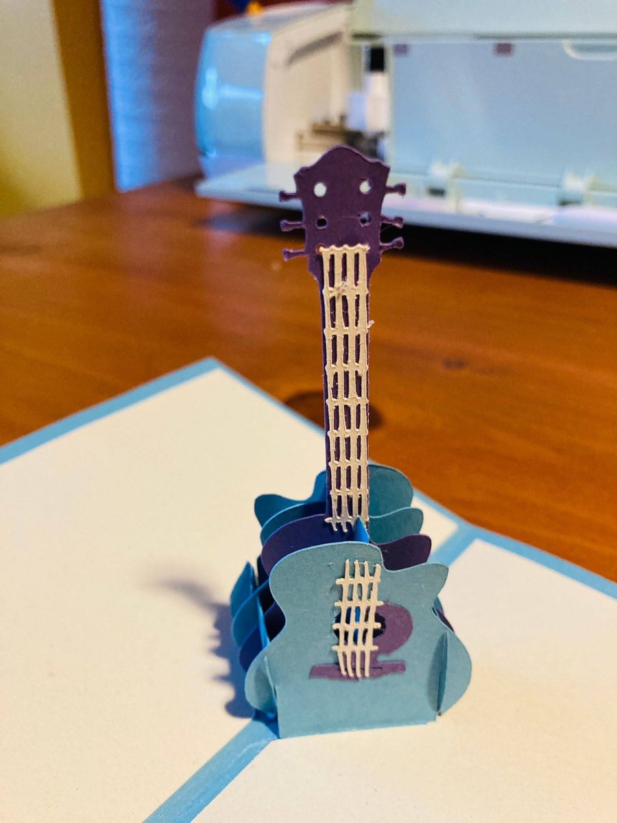 3D Pop Up Guitar Card