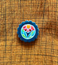 Handmade Ceramic Skandi Art Deco Sunrise brooch, Hand Made Pottery Badge - Image 4