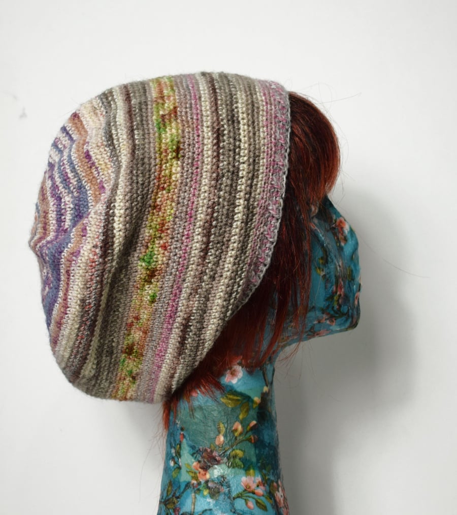 Multicoloured Wool Beanie For Women