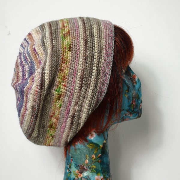 Multicoloured Wool Beanie For Women
