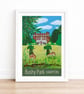 Bushy Park Hampton travel poster print by Susie West - Image 2