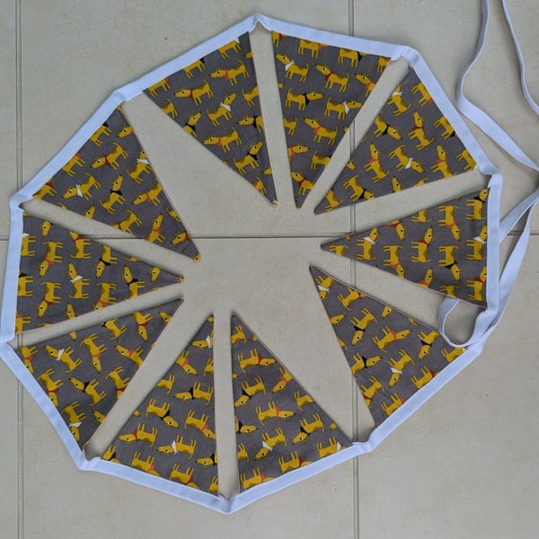 Bunting dogs in bandanas gift for dog lover