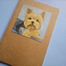 Mini Notebook featuring Yorkshire Terrier Dog Painting Image