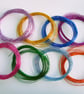 Destash job lot of coloured aluminium 0.80mm craft wire