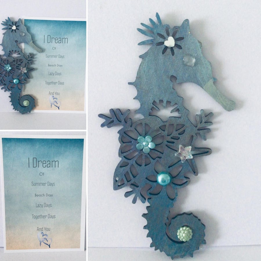 Sea Horse and Quote Card