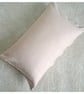 Linen Travel Pillow Cover Light Pink Tempur SMALL 16"x10" 16x10 40x26cm - Image 3