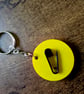 Handmade Punk Rock Inspired Wooden Keyring - Image 2