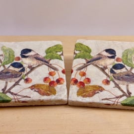 Marble 'Bird' Coasters