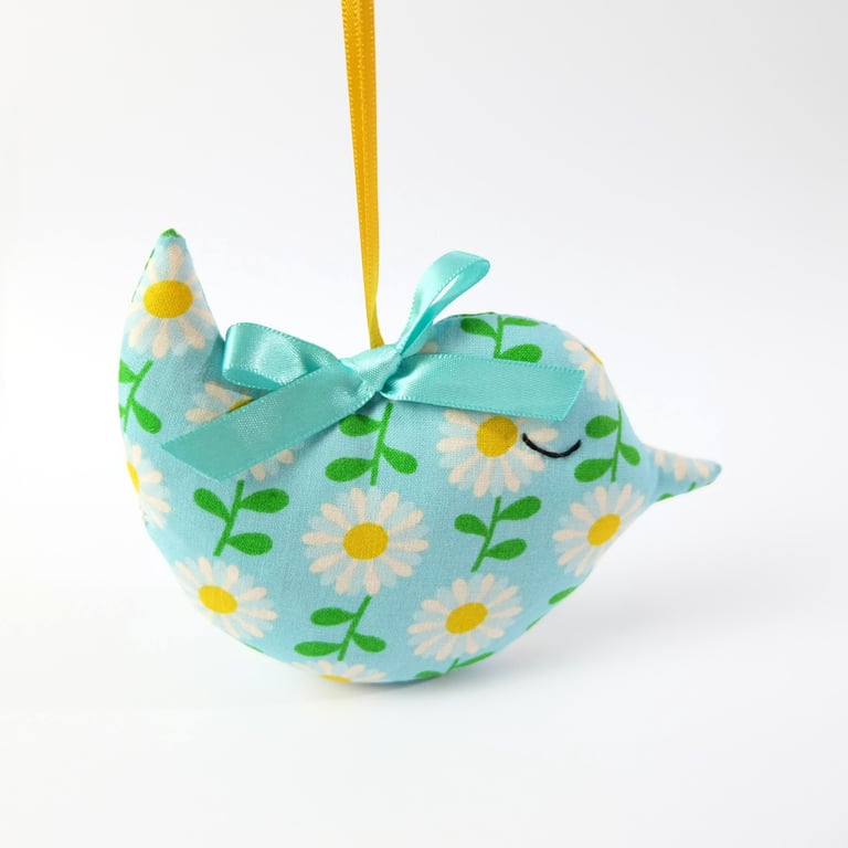 Sleepy Mini Lavender Bird Sachet in Cheerful Daisy