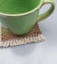 'Horizon'   - hand woven coaster - Image 2