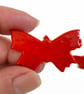 Four red Butterflies made with Bullseye 90coe glass - Image 2