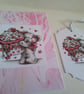 Card and gift tag. Birthday. Mothers day. Ref 442