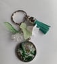 Beautiful lilly of the valley keyring 