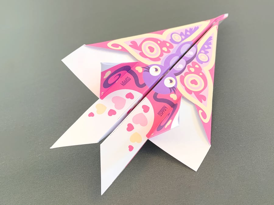 Paper Plane Printables - Make it yourself, Star Skidders Butterfly... Flying Toy