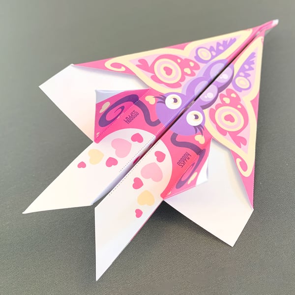 Paper Plane Printables - Make it yourself, Star Skidders Butterfly... Flying Toy