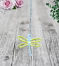 Dragonfly Embroidered Necklace & Earring Set - Image 2