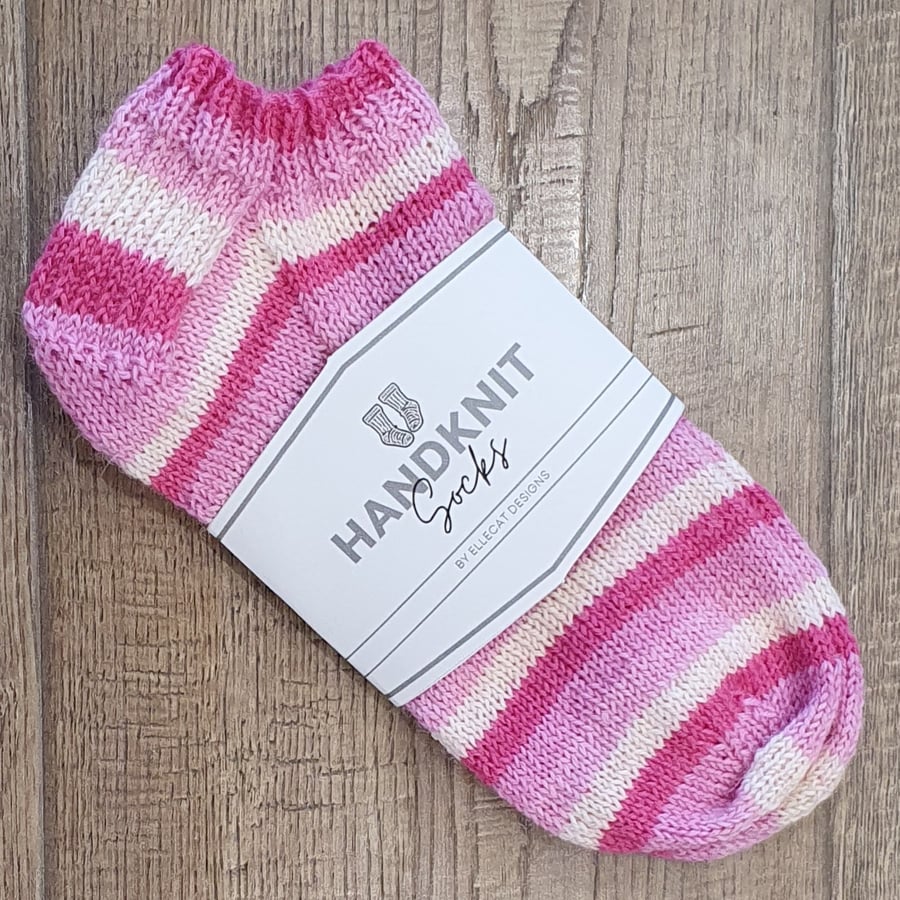 Handmade Trainer Socks 4-6