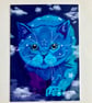 Sagittarius Cat Print Postcard and Kraft Brown Envelope Size A6 The Zodicats 