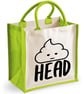 Sht Head ( poo Head) -  Midi Jute Bag  - Image 4