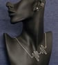 Handmade Sterling Silver Heartbeat Necklace - Image 2