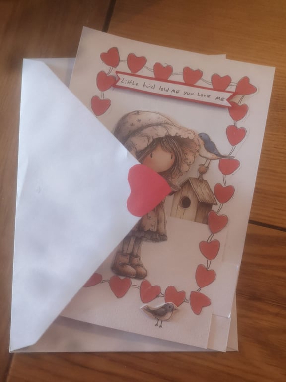 Love Hearts and bird 