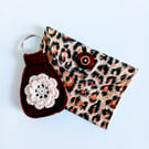 Gift set, leopard print Purse Loyalty card holder, keyring, letter box gift