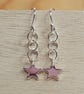 Silver Star Dangle Earrings  - Image 3