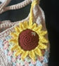 Crochet sunflower keyring  bag charm  - Image 4