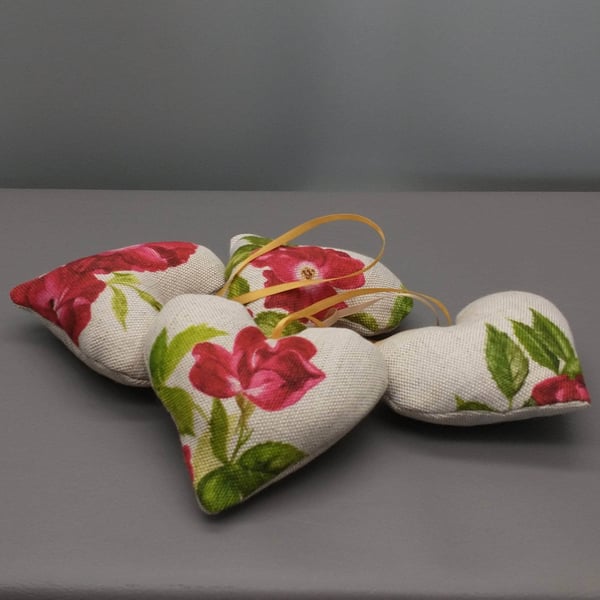 Lavender filled heart sachet.