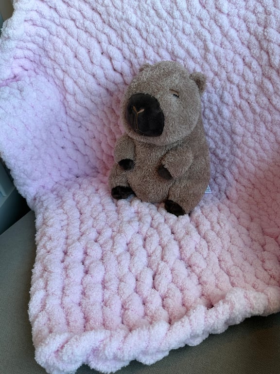 Lilac Snow Baby Blanket 