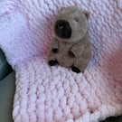 Lilac Snow Baby Blanket 