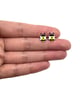 Tiny Bee Stud Earrings - Handmade - Image 2