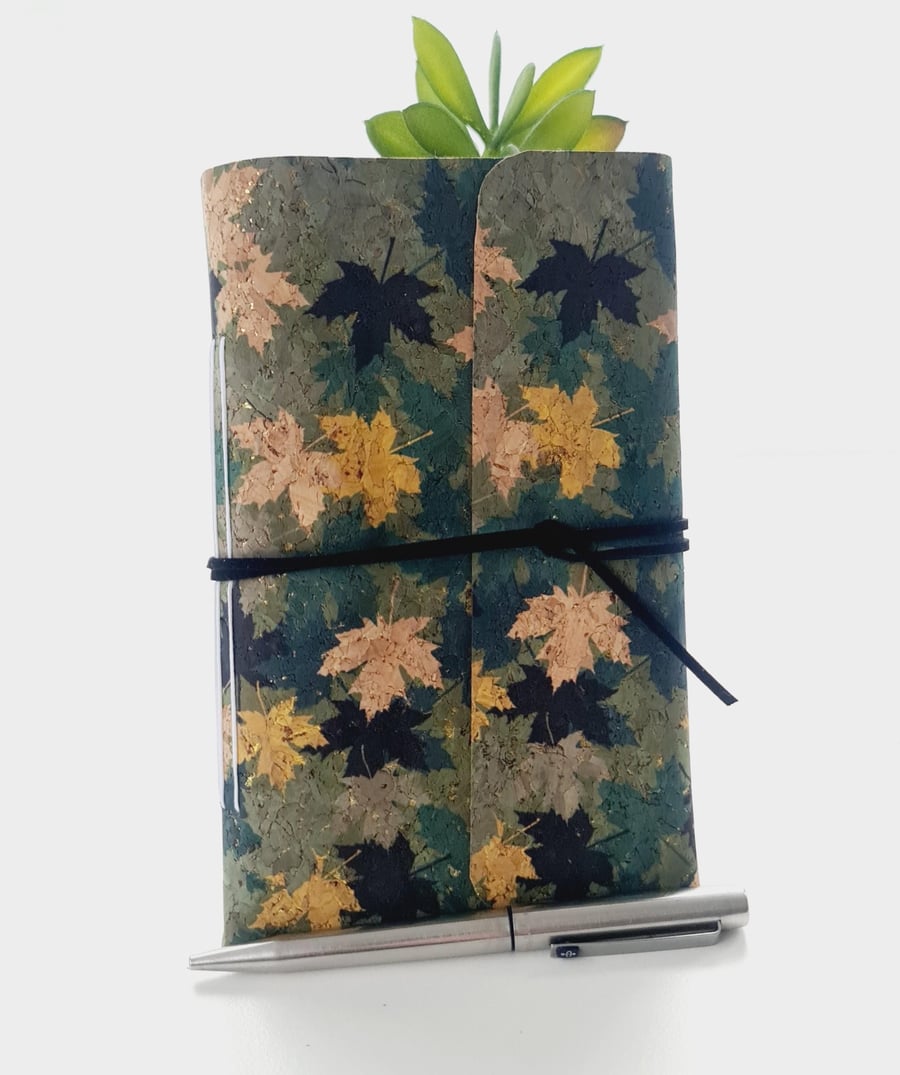 Cork Notebook - Fallen Leaves