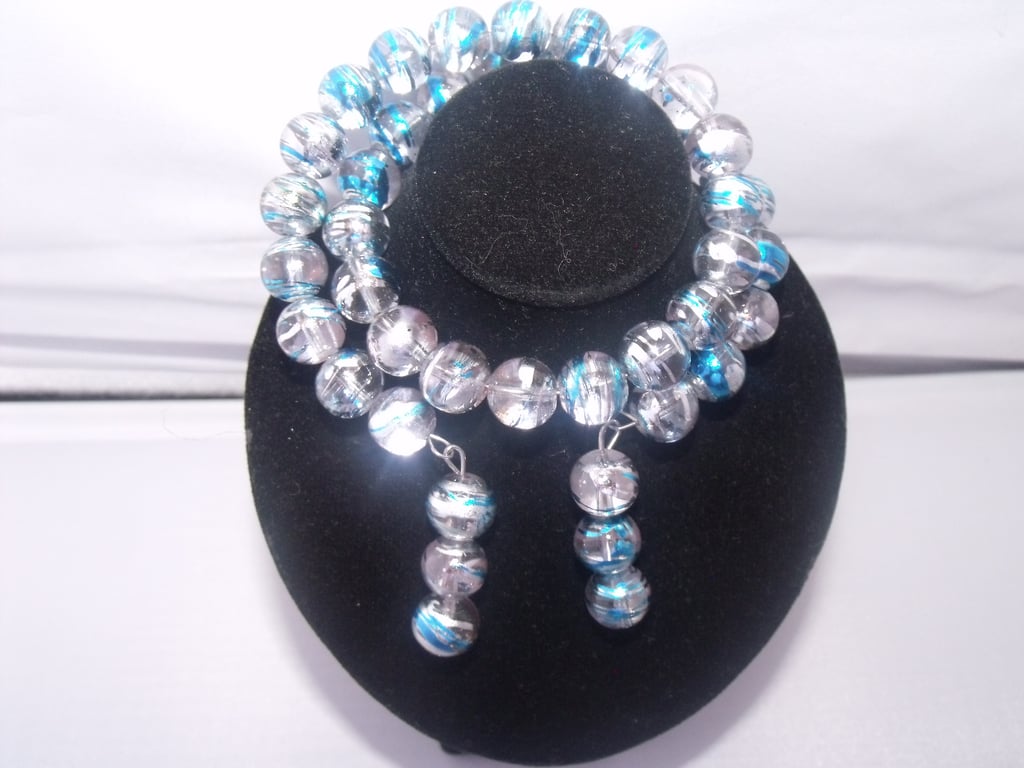 Blue and Silver Bracelet