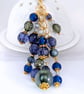 Beaded Handbag Charm: Dusky Blues and Greens - Image 3