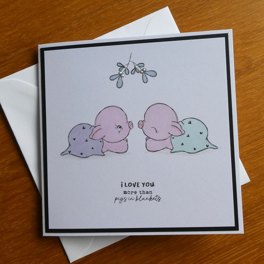 Christmas Card - Pigs In Blankets