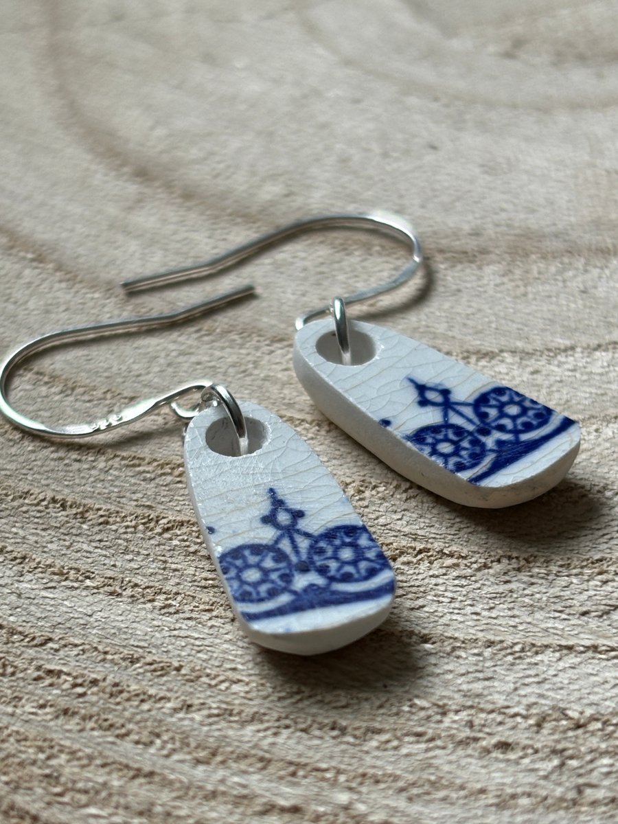 Handmade Drop Earring, One of a Kind Unique Eco Friendly Gifts Sterling Silver