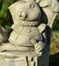 Alice in Wonderland White Rabbit  Stone Garden Ornament - Image 2