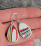Mismatched fordite earrings - Image 2