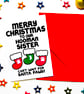 Merry Christmas Card For Hooman Sister, Daughter From Your Pets, Dogs, Cats - Image 2
