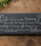 God Grant Serenity Prayer Slate Serving Board Rustic Engraved Cheese Board Chris