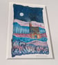 Warm & Cosy Cottage - Original miniature collage. A5 Mounted - Image 3