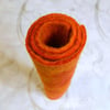 Orange Handmade Felt Piece for Autumn Halloween Crafts 