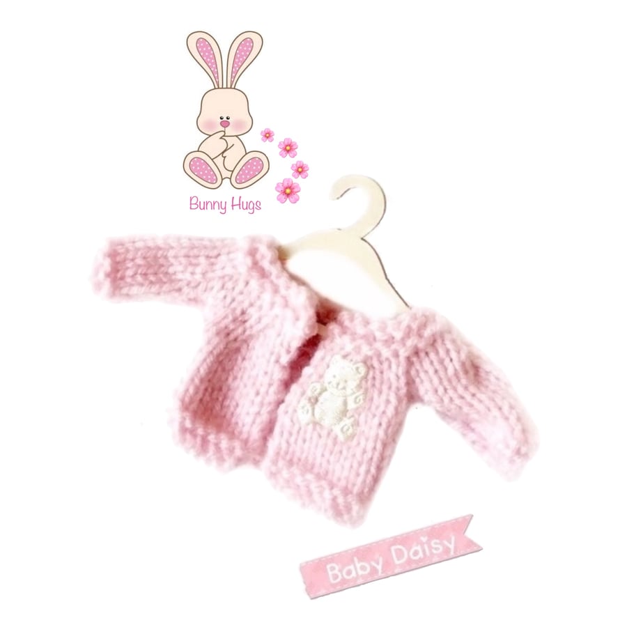 Reserved for Pat - Pink Baby Daisy Cardigan 