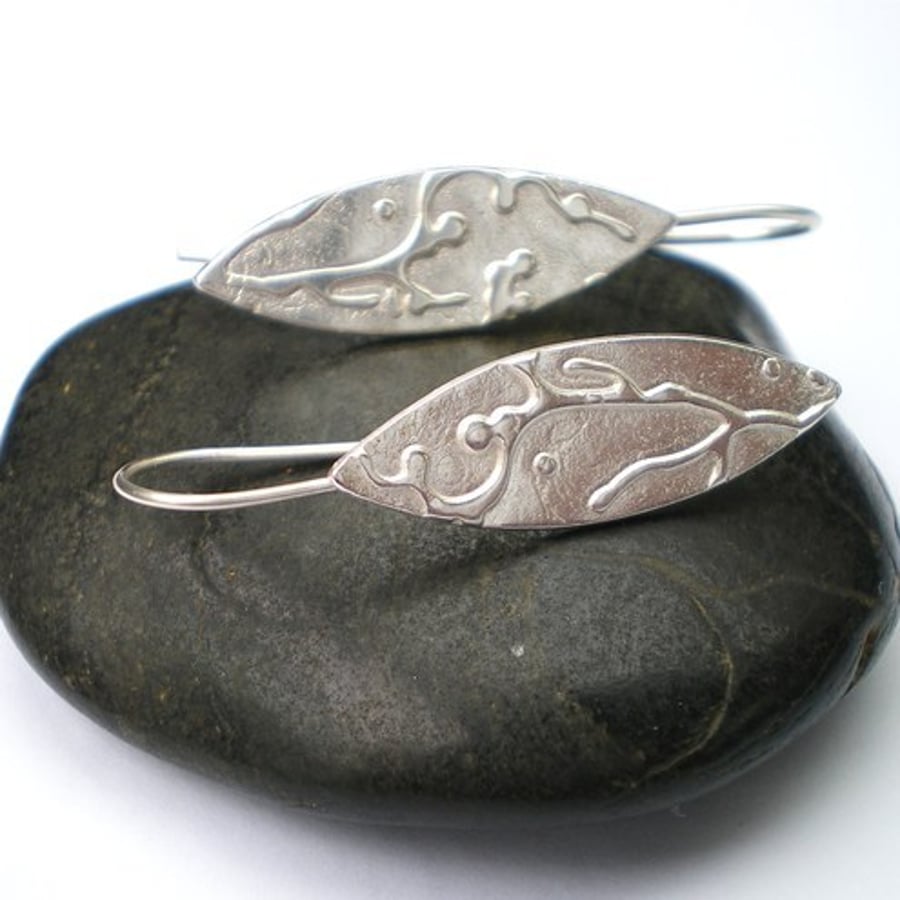 Cherry Blossom Silver Earrings